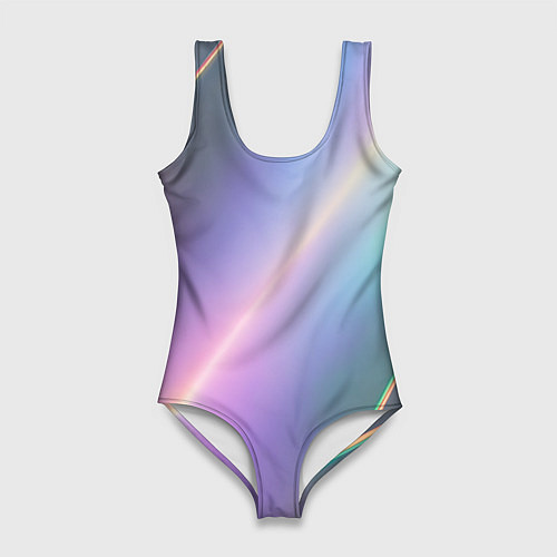 Женский купальник-боди Металлическая голография / 3D-принт – фото 1