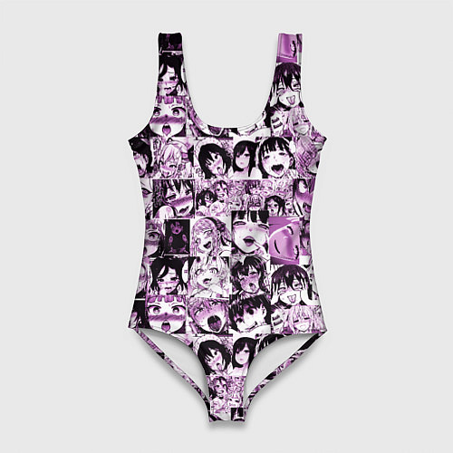 Женский купальник-боди Ahegao cartoon / 3D-принт – фото 1