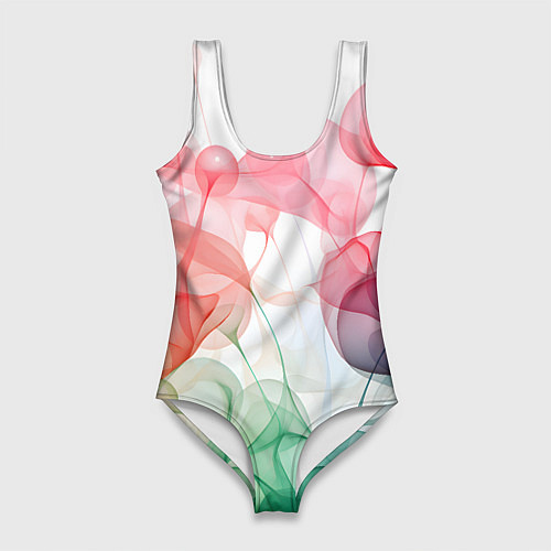Женский купальник-боди Цветные пузыри / 3D-принт – фото 1