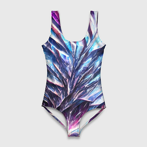 Женский купальник-боди Синий драгоценный камень / 3D-принт – фото 1