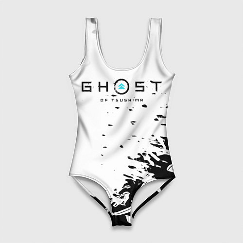 Женский купальник-боди Ghost of Tsushima текстура samurai / 3D-принт – фото 1