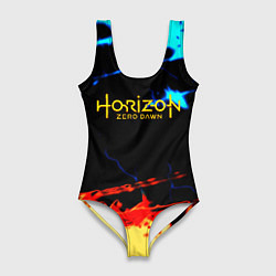 Женский купальник-боди Horizon zero dawn огонь и лёд
