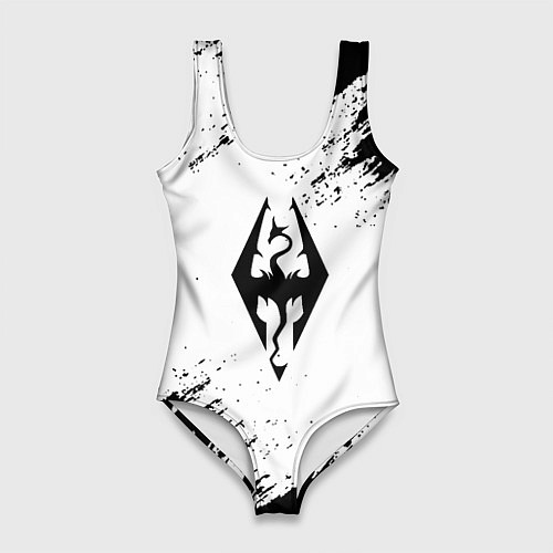 Женский купальник-боди The Elder Scrolls Online краски чёрные / 3D-принт – фото 1