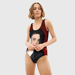 Купальник-боди 3D женский Michael Jackson с пантерой и автографом, цвет: 3D-принт — фото 2