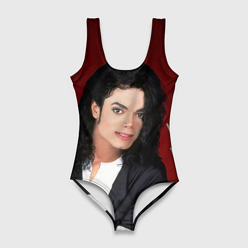 Женский купальник-боди Michael Jackson с пантерой и автографом / 3D-принт – фото 1