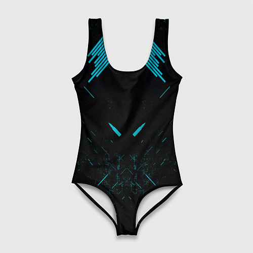 Женский купальник-боди Неоновые пули / 3D-принт – фото 1