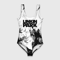 Женский купальник-боди Linkin park огненный дым рок