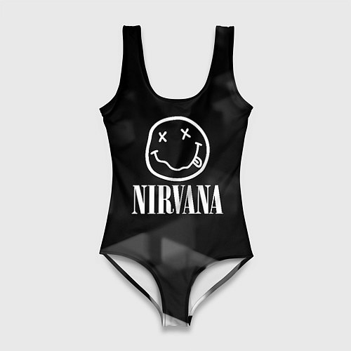 Женский купальник-боди Nirvana текстура рок / 3D-принт – фото 1