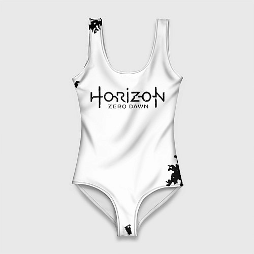 Женский купальник-боди Horizon: Zero Dawn текстура / 3D-принт – фото 1