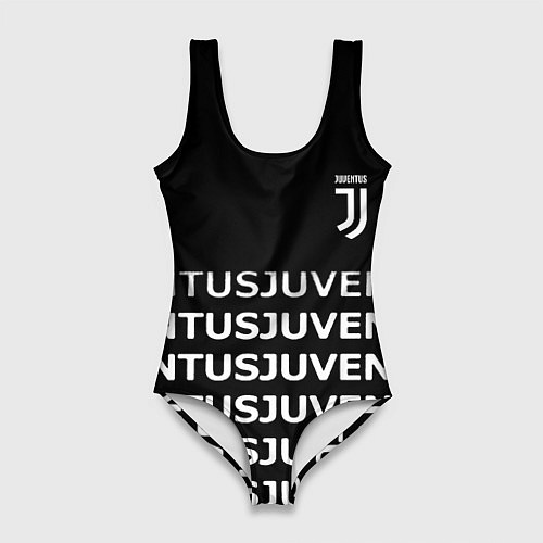 Женский купальник-боди Juventus pattern fc club steel / 3D-принт – фото 1