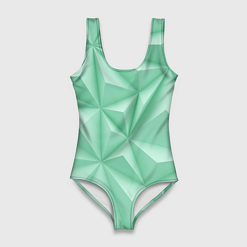 Женский купальник-боди Объемные пирамидки / 3D-принт – фото 1