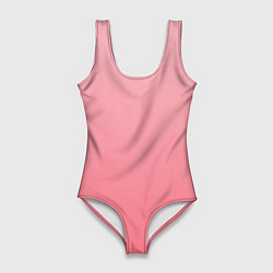 Женский купальник-боди Нежный розовый градиент
