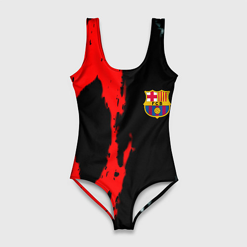 Женский купальник-боди Barcelona fc краски спорт / 3D-принт – фото 1