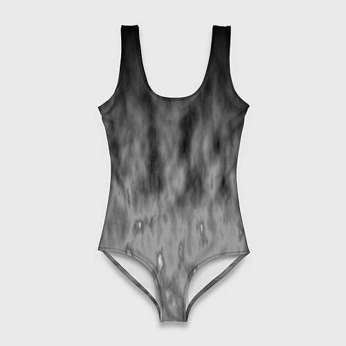 Женский купальник-боди Серое пламя / 3D-принт – фото 1