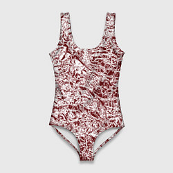 Женский купальник-боди Линогравюра