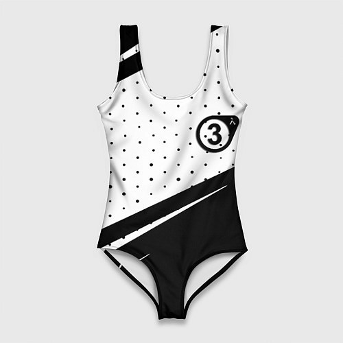 Женский купальник-боди Half life pattern valve / 3D-принт – фото 1