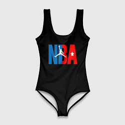 Купальник-боди 3D женский NBA sport, цвет: 3D-принт