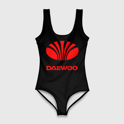 Женский купальник-боди Daewoo red logo / 3D-принт – фото 1