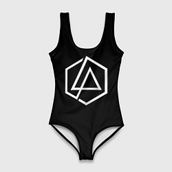 Женский купальник-боди Linkin park logo white