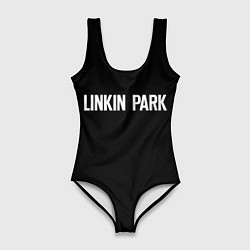 Купальник-боди 3D женский Linkin park rock white, цвет: 3D-принт