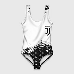 Купальник-боди 3D женский Juventus sport steel, цвет: 3D-принт