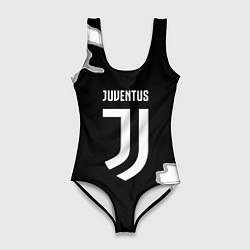 Купальник-боди 3D женский Juventus fc краски, цвет: 3D-принт