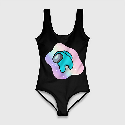 Женский купальник-боди Among us space logo / 3D-принт – фото 1