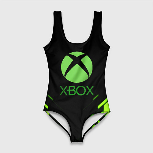 Женский купальник-боди Xbox кислотные плиты / 3D-принт – фото 1