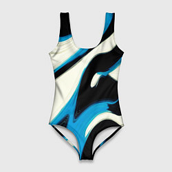 Купальник-боди 3D женский Современное искусство абстракции, цвет: 3D-принт