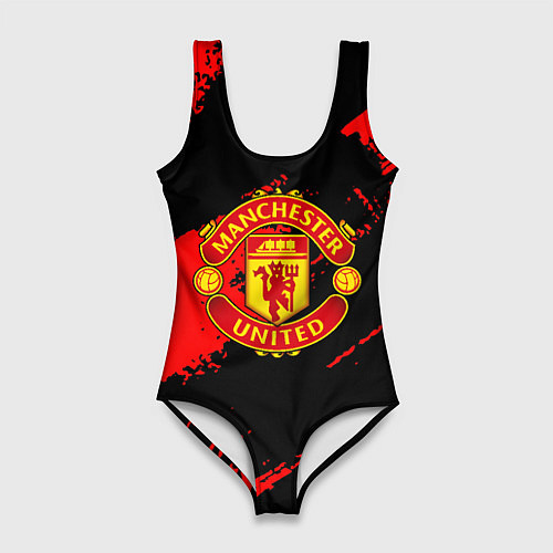 Женский купальник-боди Манчестер Юнайтед фк / 3D-принт – фото 1