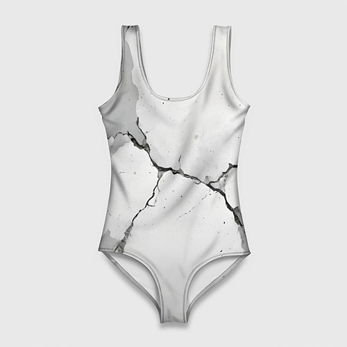 Женский купальник-боди Растрескавшийся бетон / 3D-принт – фото 1