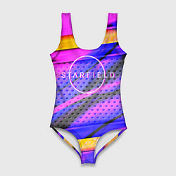 Женский купальник-боди Starfield geometry game