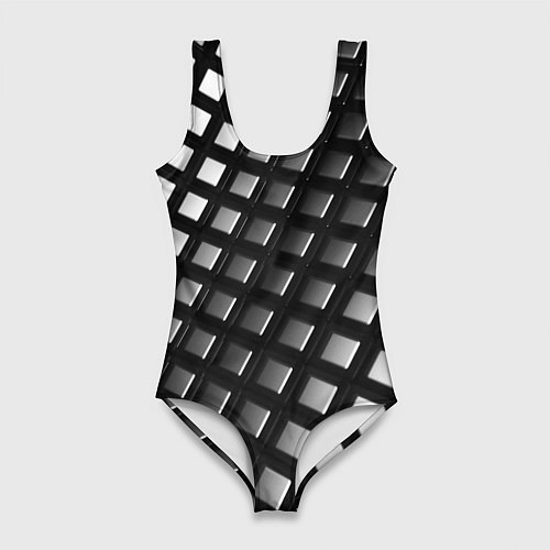 Женский купальник-боди Металлическая текстура авто / 3D-принт – фото 1