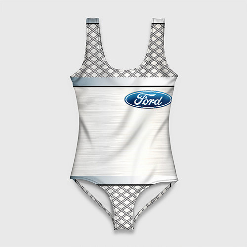 Женский купальник-боди FORD metal steel auto / 3D-принт – фото 1