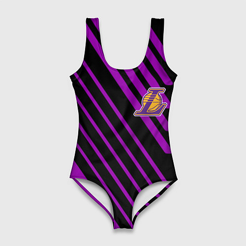 Женский купальник-боди Лейкерс / 3D-принт – фото 1