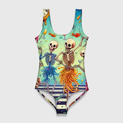 Женский купальник-боди Бал сатаны - сюрреализм