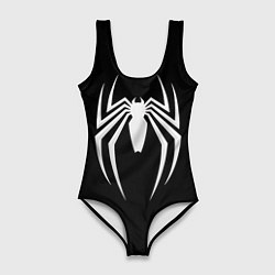 Купальник-боди 3D женский Black SpiderMan, цвет: 3D-принт