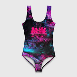 Женский купальник-боди Tekken neon colors