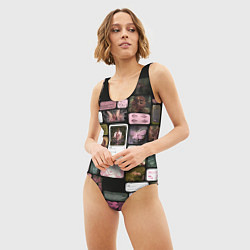Купальник-боди 3D женский Melanie Martinez portals, цвет: 3D-принт — фото 2