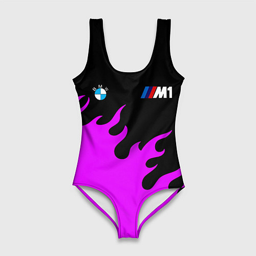 Женский купальник-боди BMW flame / 3D-принт – фото 1