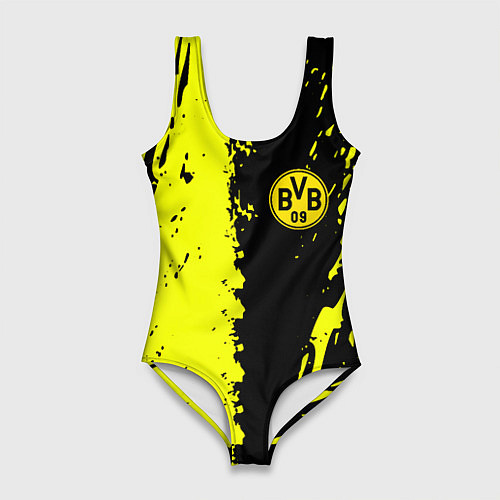 Женский купальник-боди Borussia краски текстура / 3D-принт – фото 1