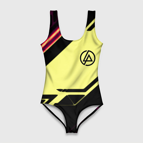 Женский купальник-боди Linkin park geometry steel / 3D-принт – фото 1