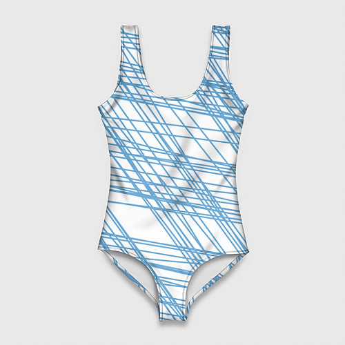 Женский купальник-боди Паутина проводов / 3D-принт – фото 1