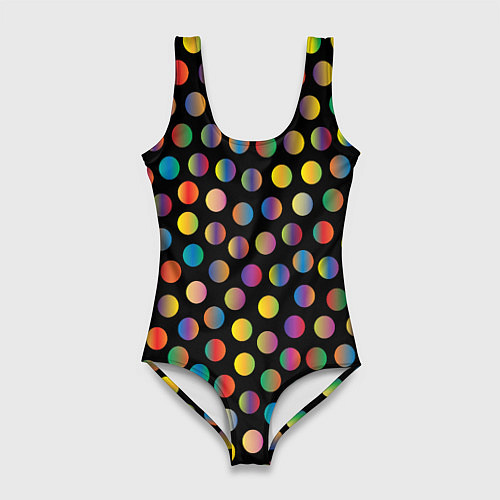 Женский купальник-боди Конфетти / 3D-принт – фото 1