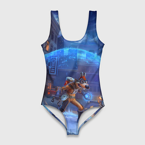 Женский купальник-боди Мегавольт / 3D-принт – фото 1