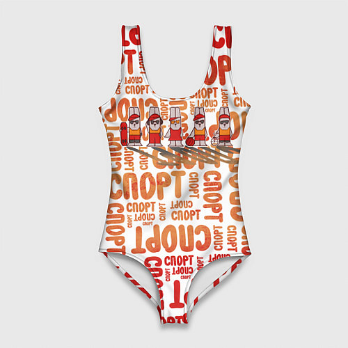 Женский купальник-боди КролСпорт / 3D-принт – фото 1