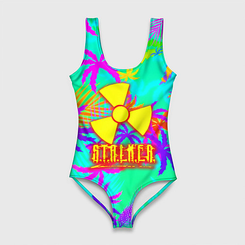 Женский купальник-боди Stalker тропики из гта / 3D-принт – фото 1