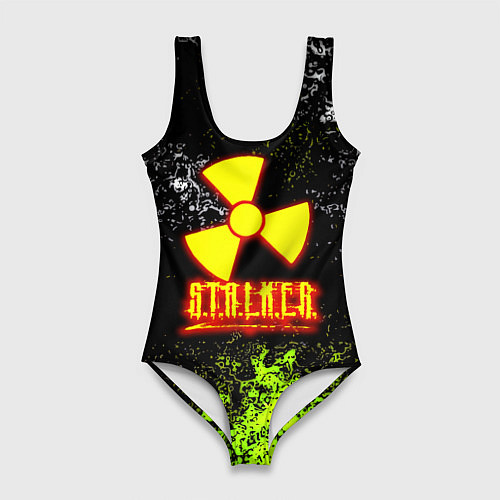 Женский купальник-боди Stalker брызги красок / 3D-принт – фото 1