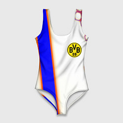 Купальник-боди 3D женский Borussia geometry sport, цвет: 3D-принт