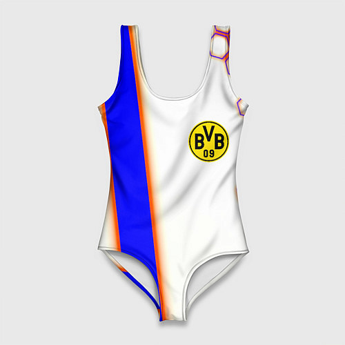 Женский купальник-боди Borussia geometry sport / 3D-принт – фото 1